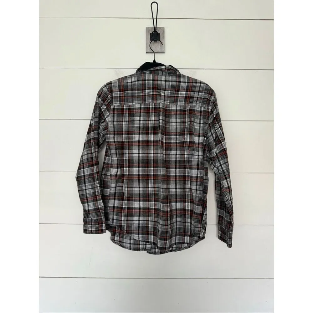 Vintage Victoria Jones Women’s Petite Small Halloween Fall Plaid Button Down Shi - Picture 3 of 4